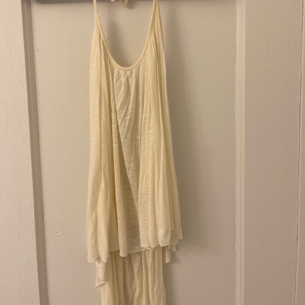 Blue Life Soft sheer open back halter top